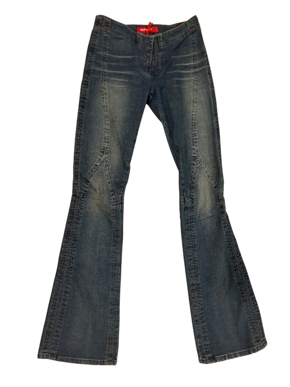 NWT Miss Sixty Lace Up Flare Jeans
